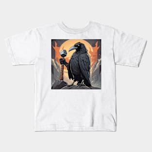 Crow Holding Thor's Hammer Kids T-Shirt